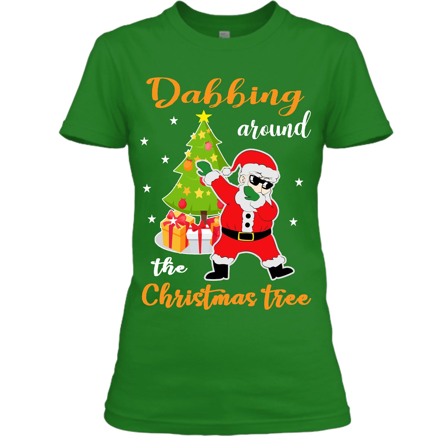 "DABBING AROUND THE CHRISTMAS TREE" (UNISEX T-SHIRT)