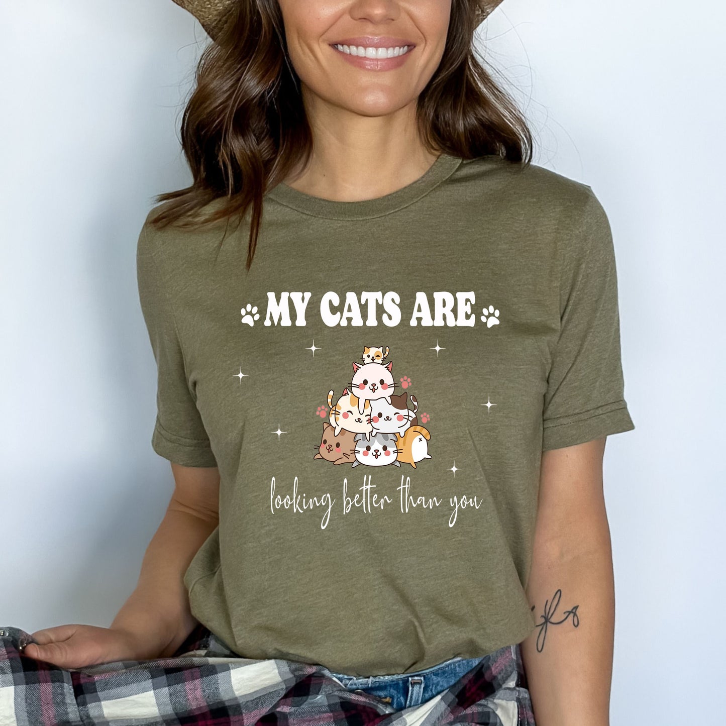 My Cats Are Looking Better Than You - Bella Canvas