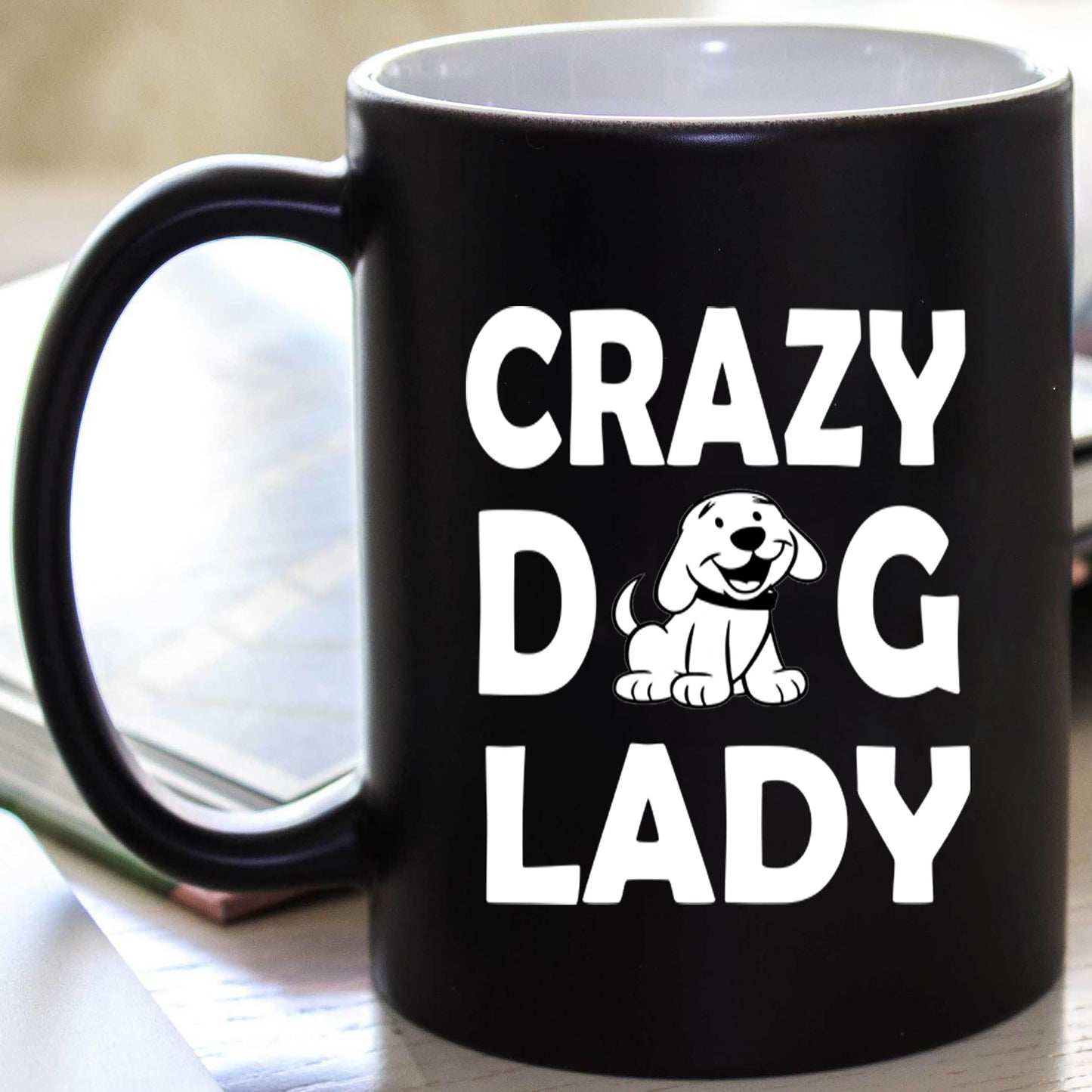 " CRAZY DOG LADY " 50% Off Today Only. Flat Shipping Mug - Personalized