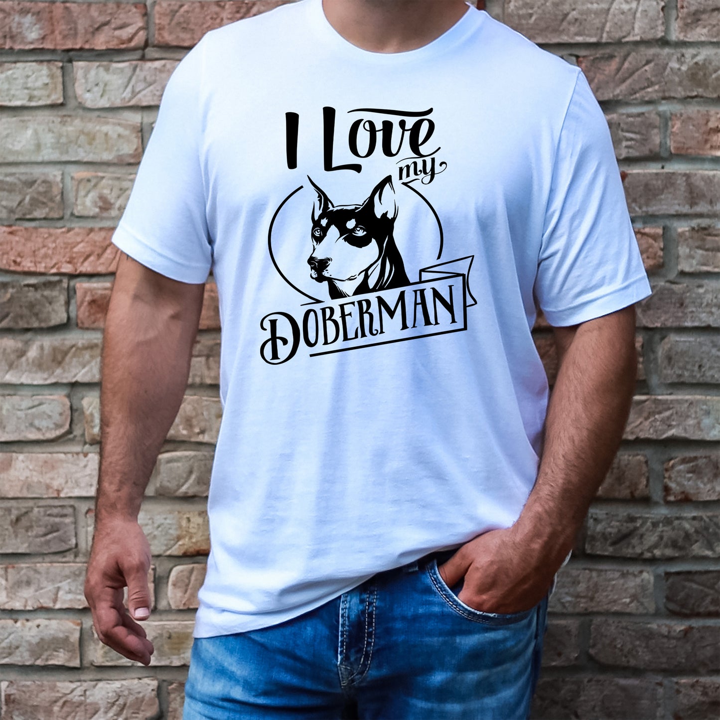 I Love My Doberman- Unisex Tee