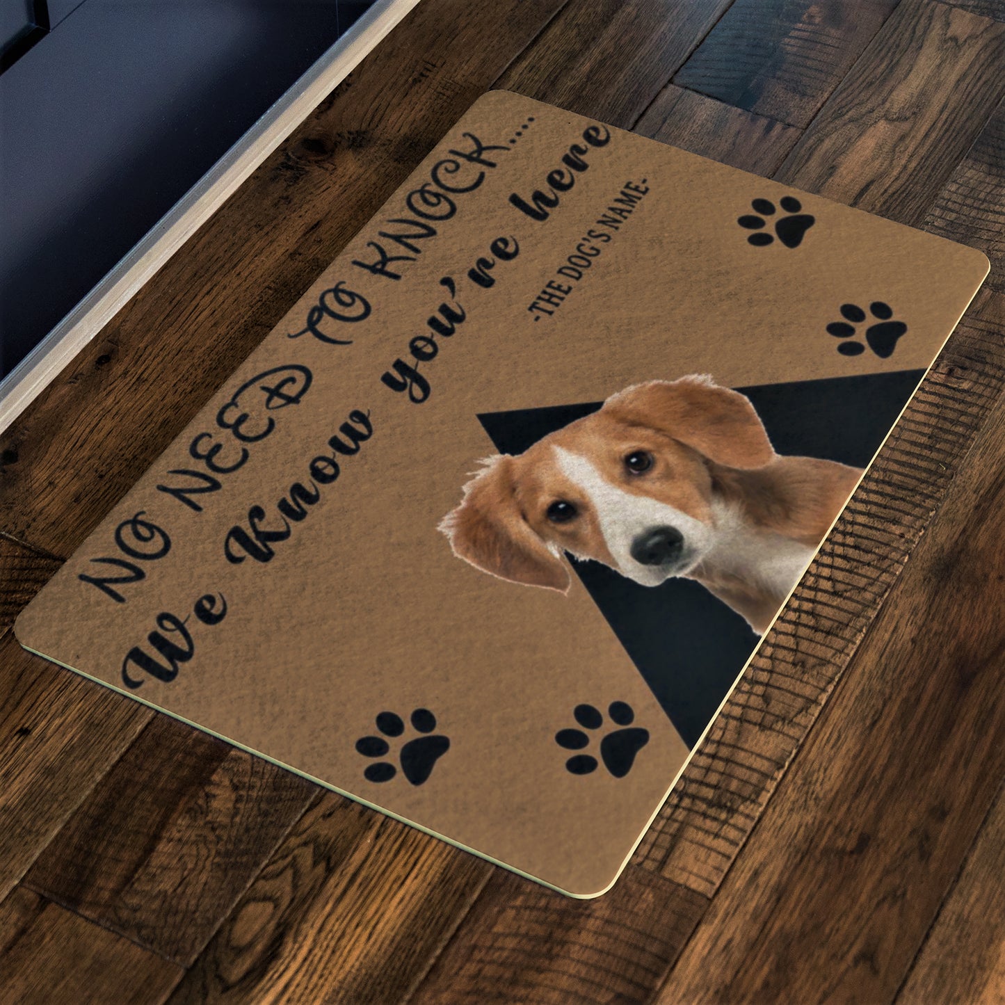 No Need To Knock Customize Dog Name and Dog Picture , Pets Special Doormat For Homes Exclusive ( Best price Deal)