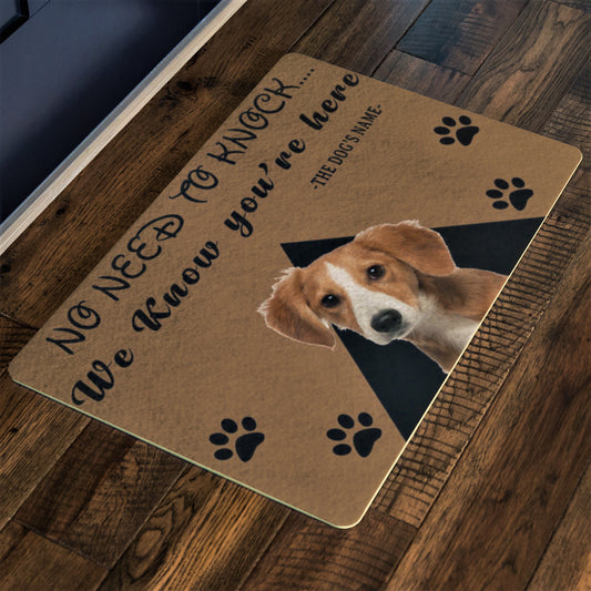 No Need To Knock Customize Dog Name and Dog Picture , Pets Special Doormat For Homes Exclusive ( Best price Deal)