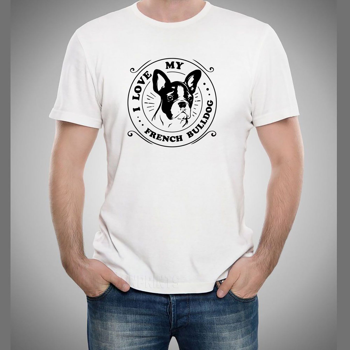 I Love My French Bulldog - Unisex Tee