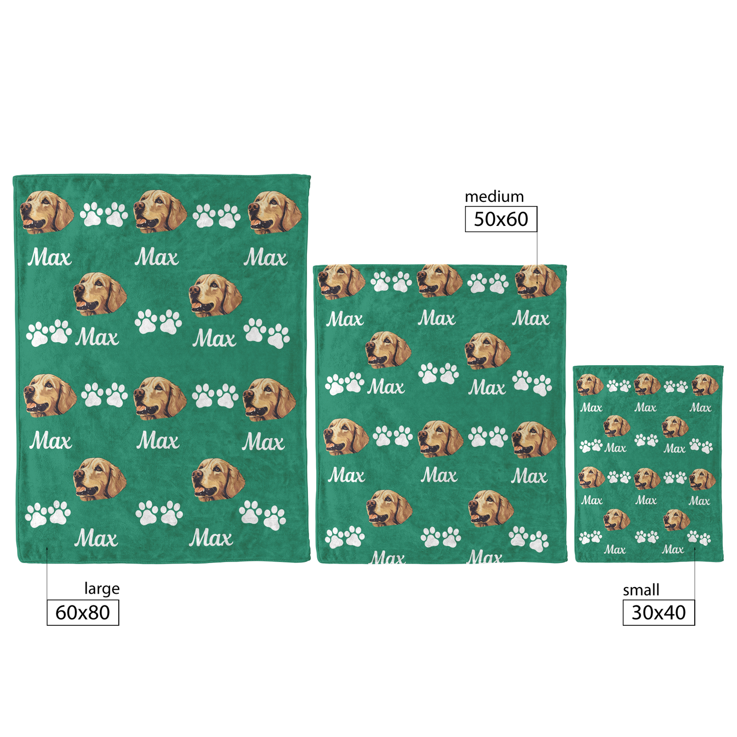 Personalized Dog Blanket with Name & Photo