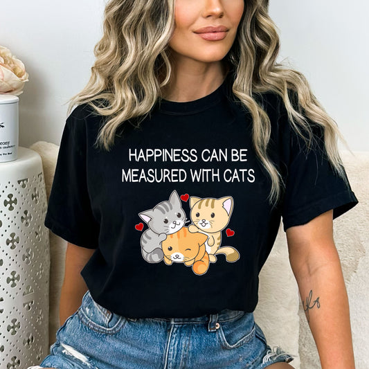Happiness Can Be Measured With Cats - Bella canvas