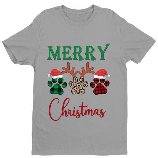 "Merry Christmas" Dog Paw