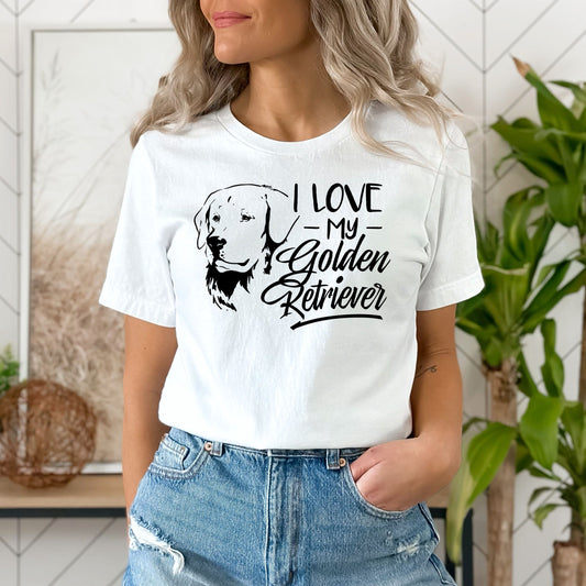 I Love My Golden Retriever - Unisex Tee