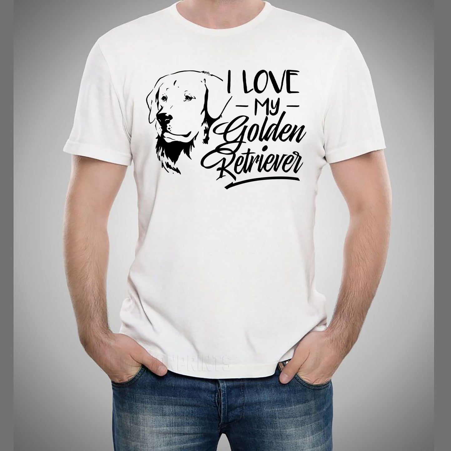 I Love My Golden Retriever - Unisex Tee
