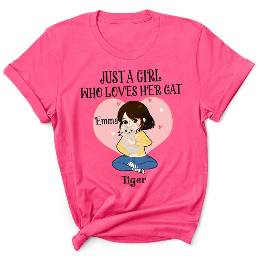 "JUST GIRL WHO LOVE HER CAT"