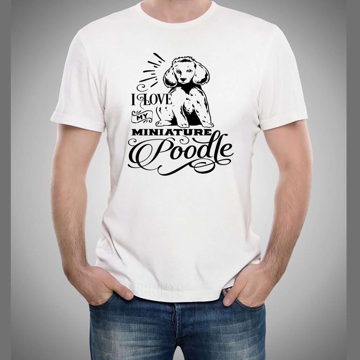 I Love My Miniature Poodle - Unisex Tee