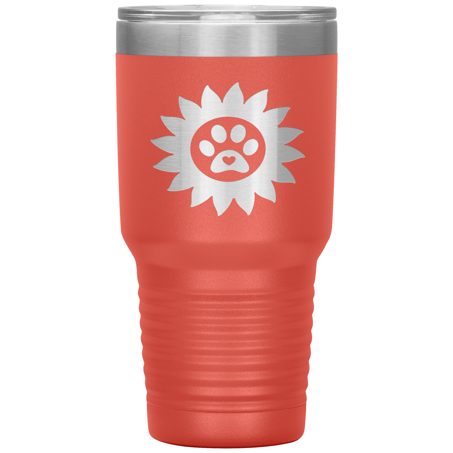 "PAWS WITH SUNFLOWER ROSES"- TUMBLER