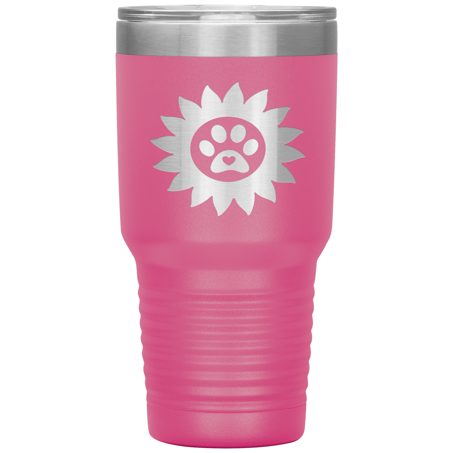 "PAWS WITH SUNFLOWER ROSES"- TUMBLER