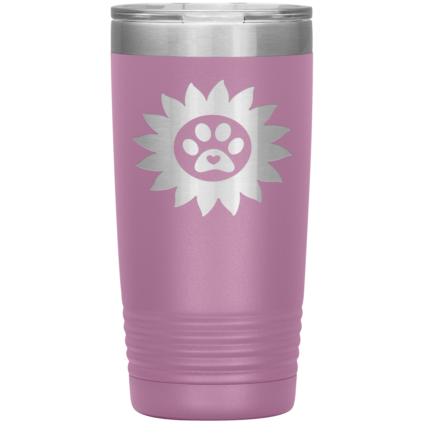 "PAWS WITH SUNFLOWER ROSES"- TUMBLER