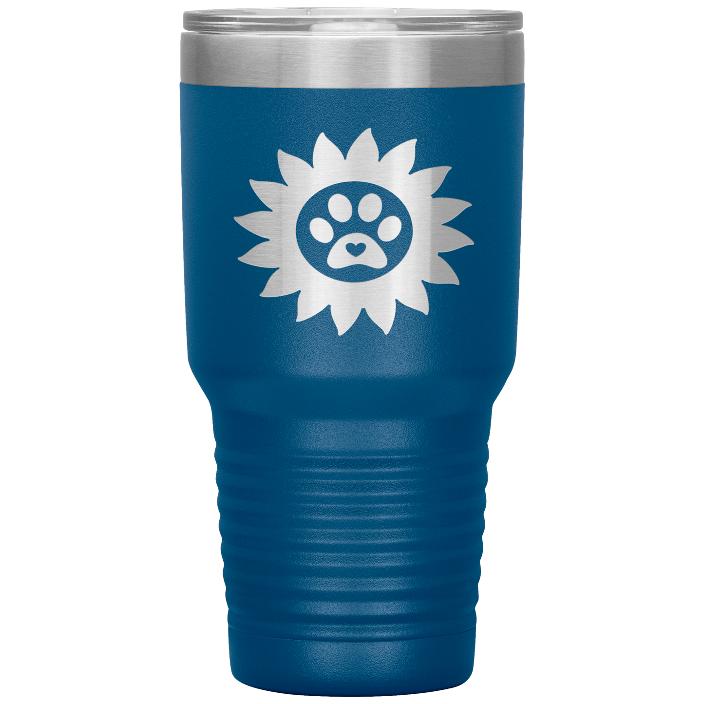 "PAWS WITH SUNFLOWER ROSES"- TUMBLER