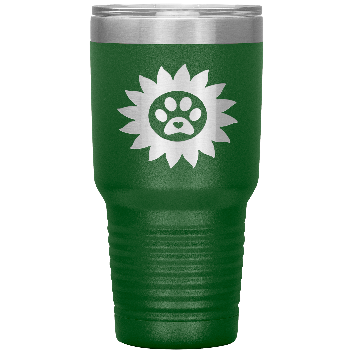 "PAWS WITH SUNFLOWER ROSES"- TUMBLER