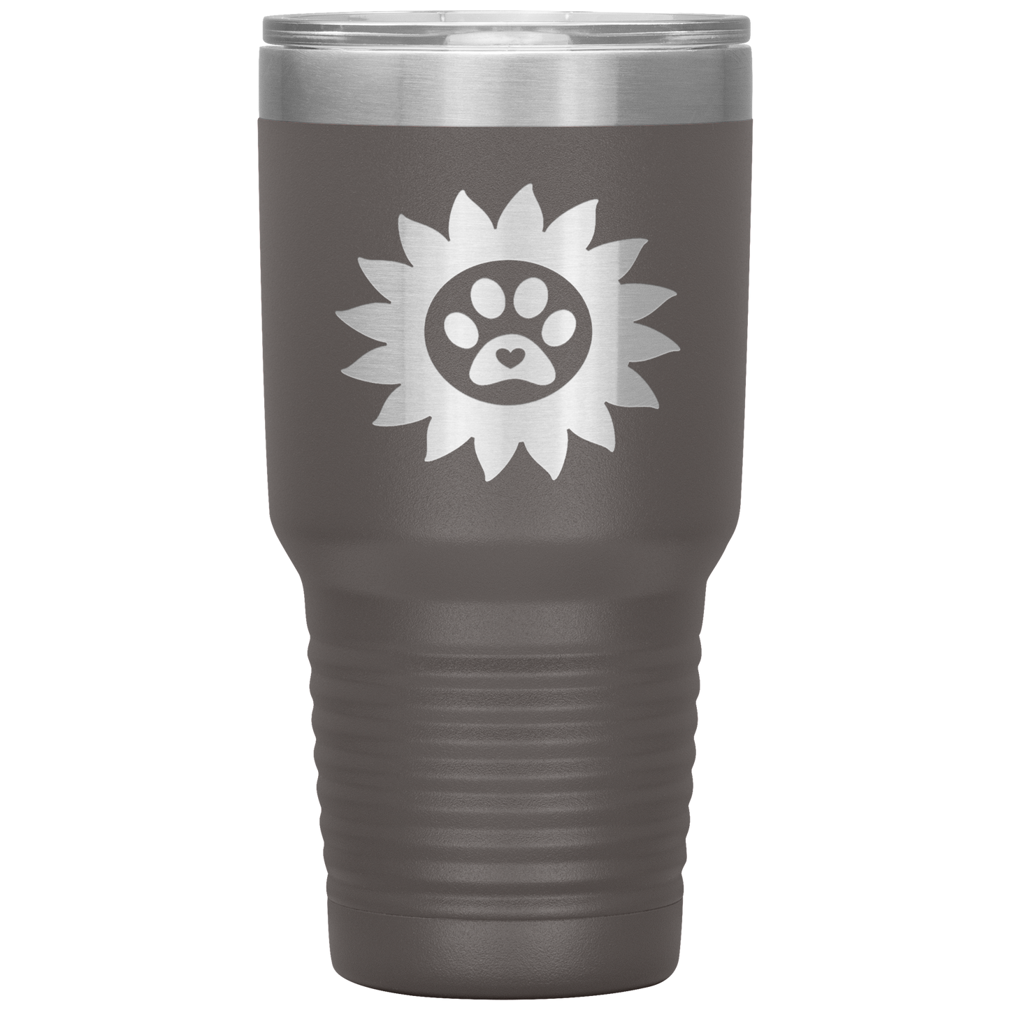 "PAWS WITH SUNFLOWER ROSES"- TUMBLER