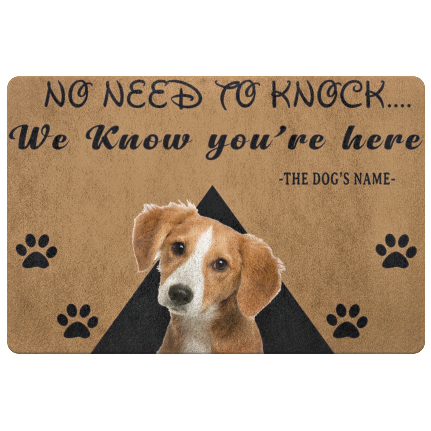 No Need To Knock Customize Dog Name and Dog Picture , Pets Special Doormat For Homes Exclusive ( Best price Deal)