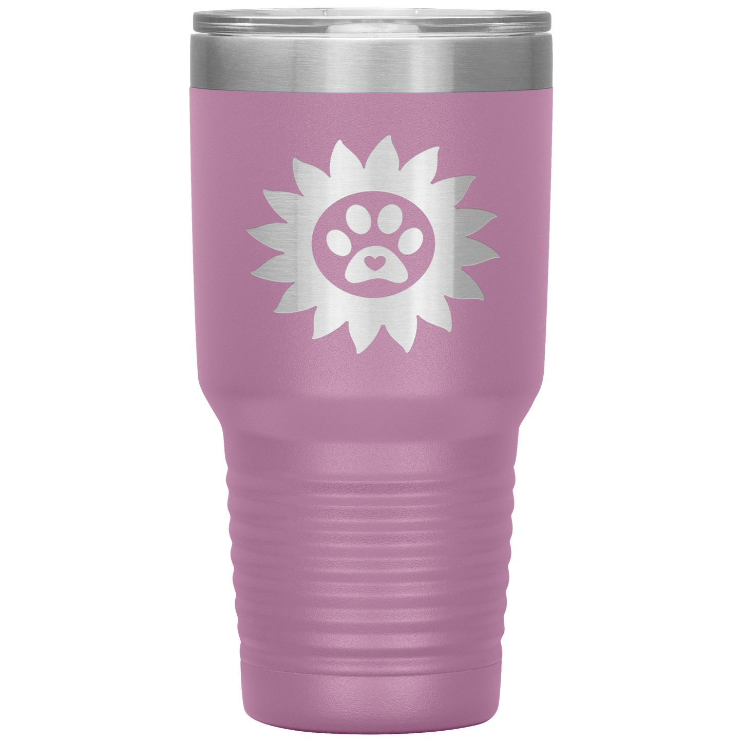 "PAWS WITH SUNFLOWER ROSES"- TUMBLER
