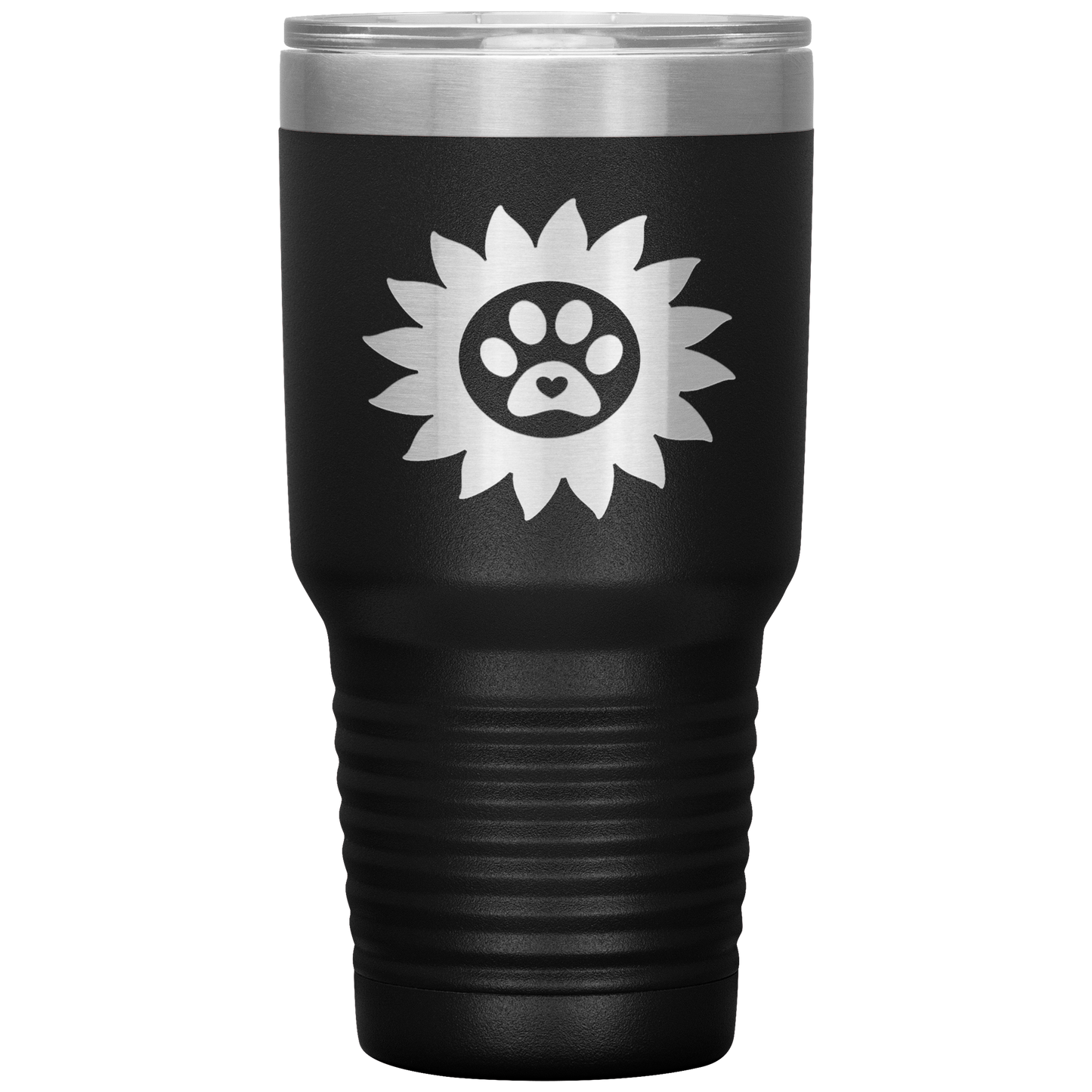 "PAWS WITH SUNFLOWER ROSES"- TUMBLER