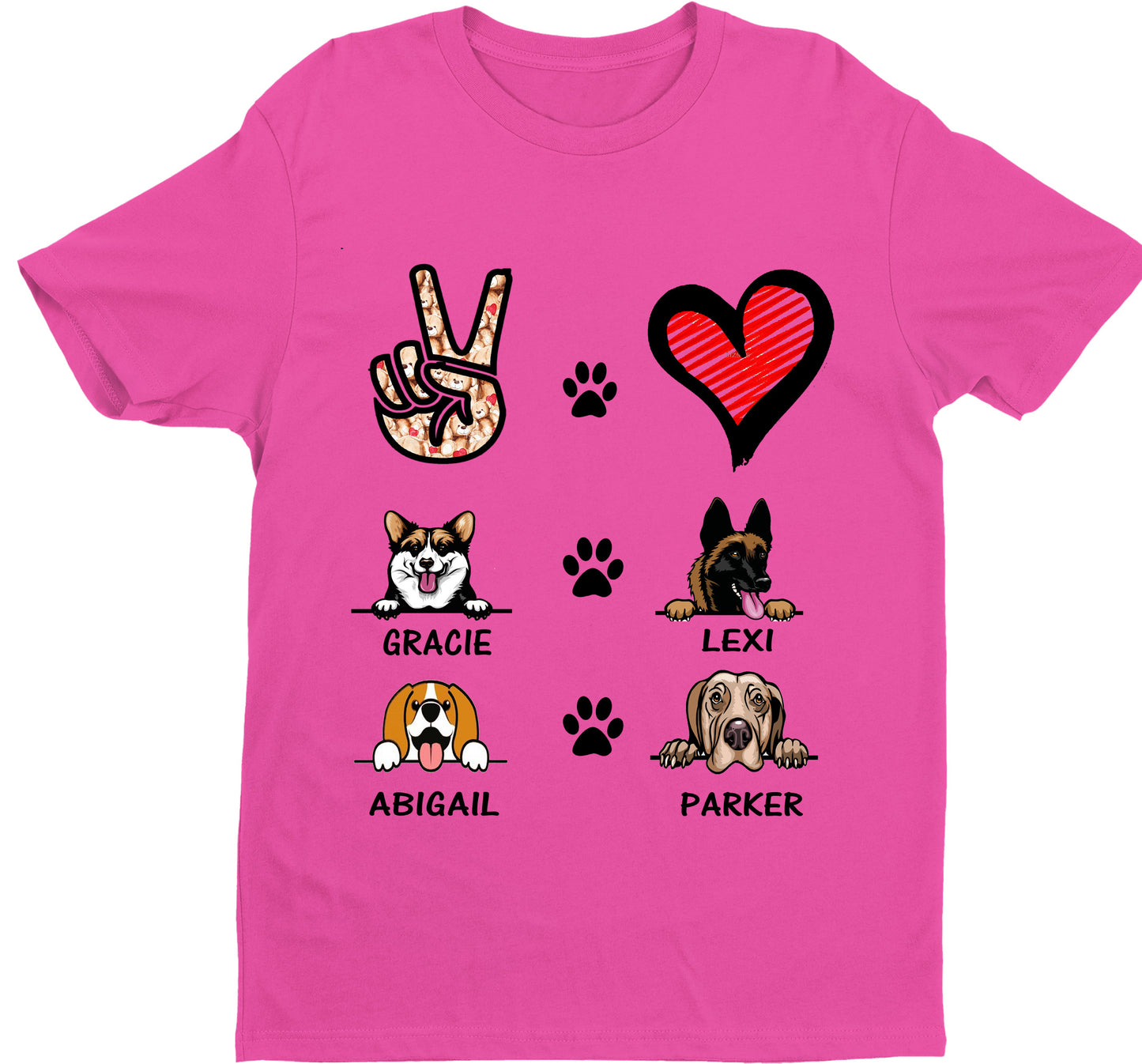 "Customized Your Dog breed with Names"