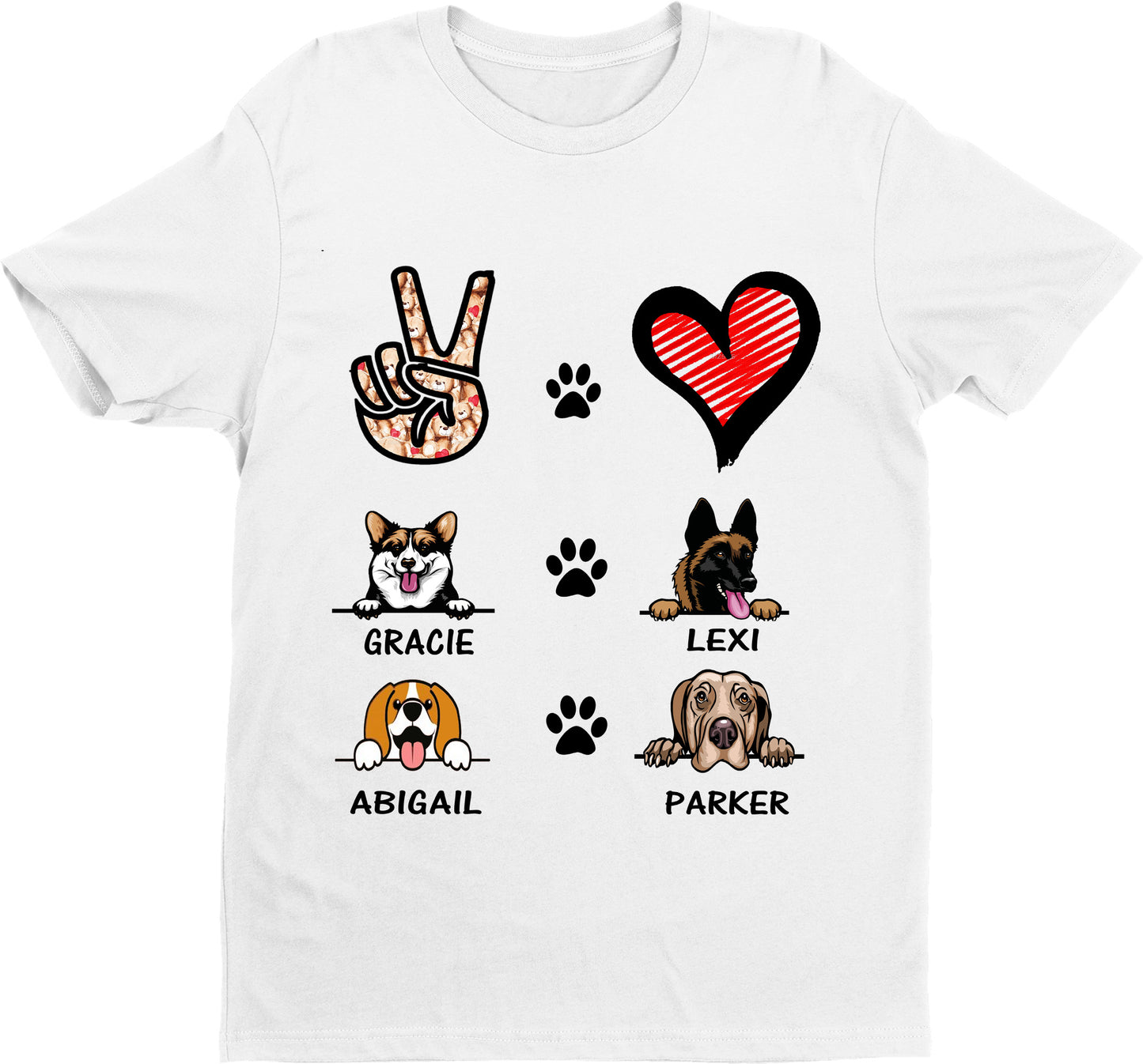 "Customized Your Dog breed with Names"