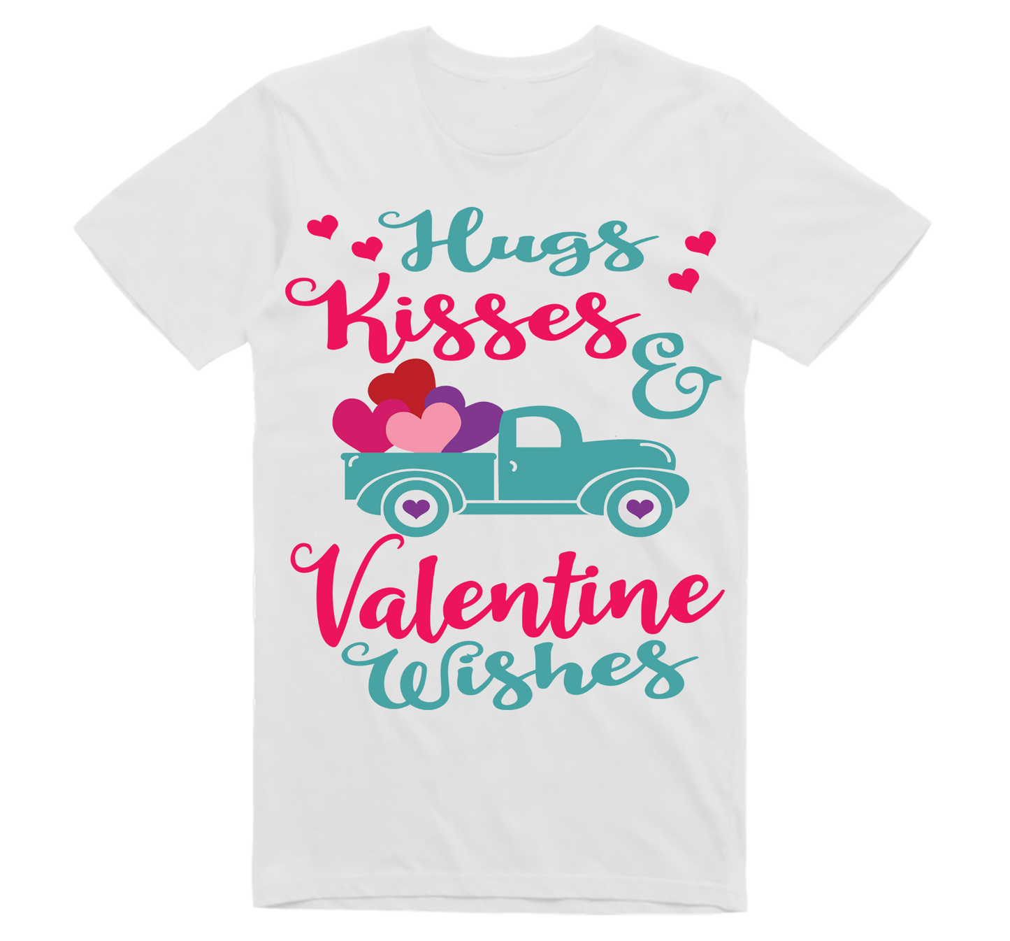 "Hugs, Kisses and Valentine Wishes"