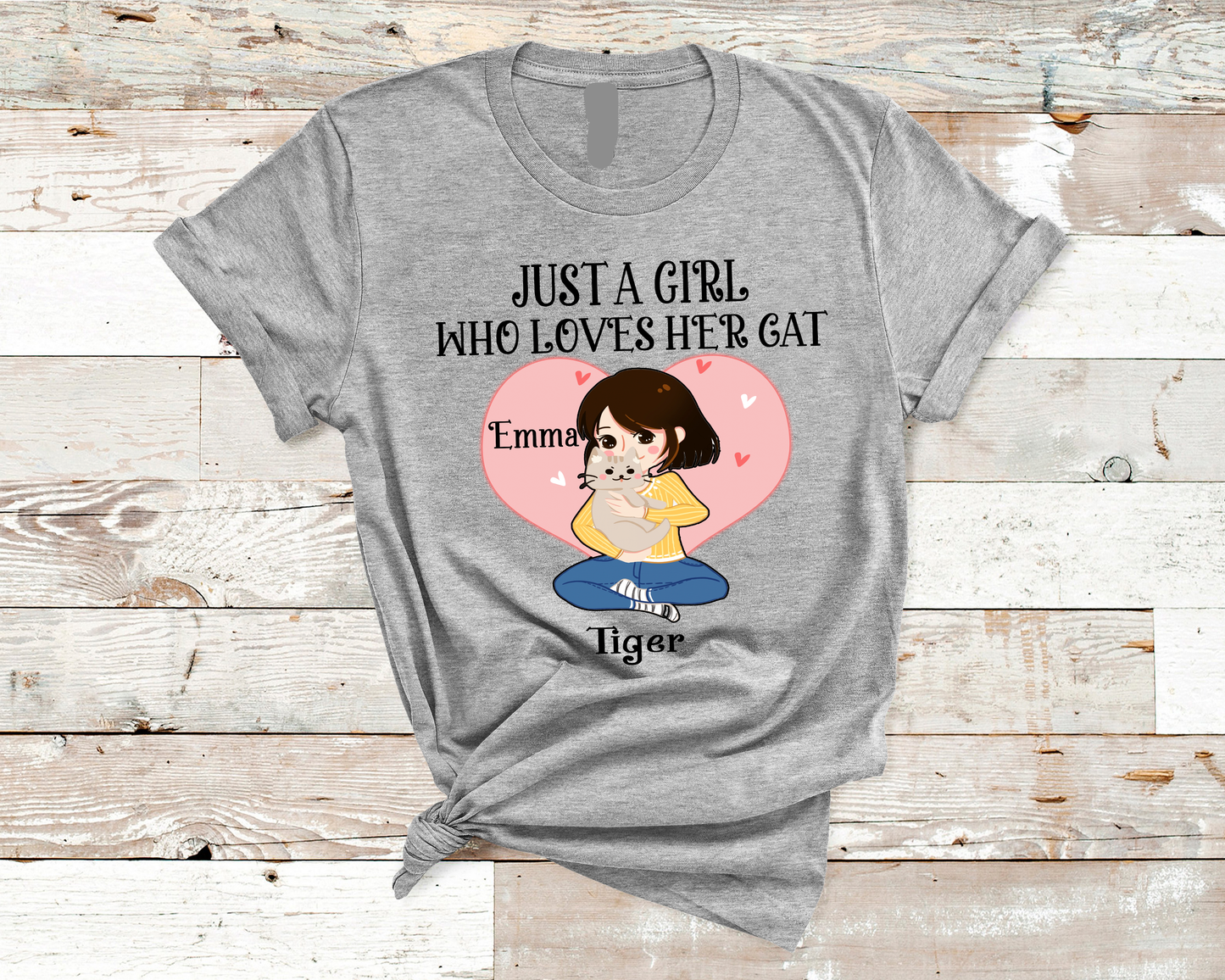 "JUST GIRL WHO LOVE HER CAT"