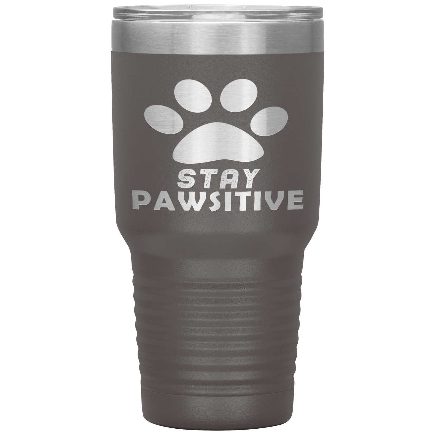 "Stay Pawsitive" Tumbler. Buy For Family & Friends. Save Shipping.