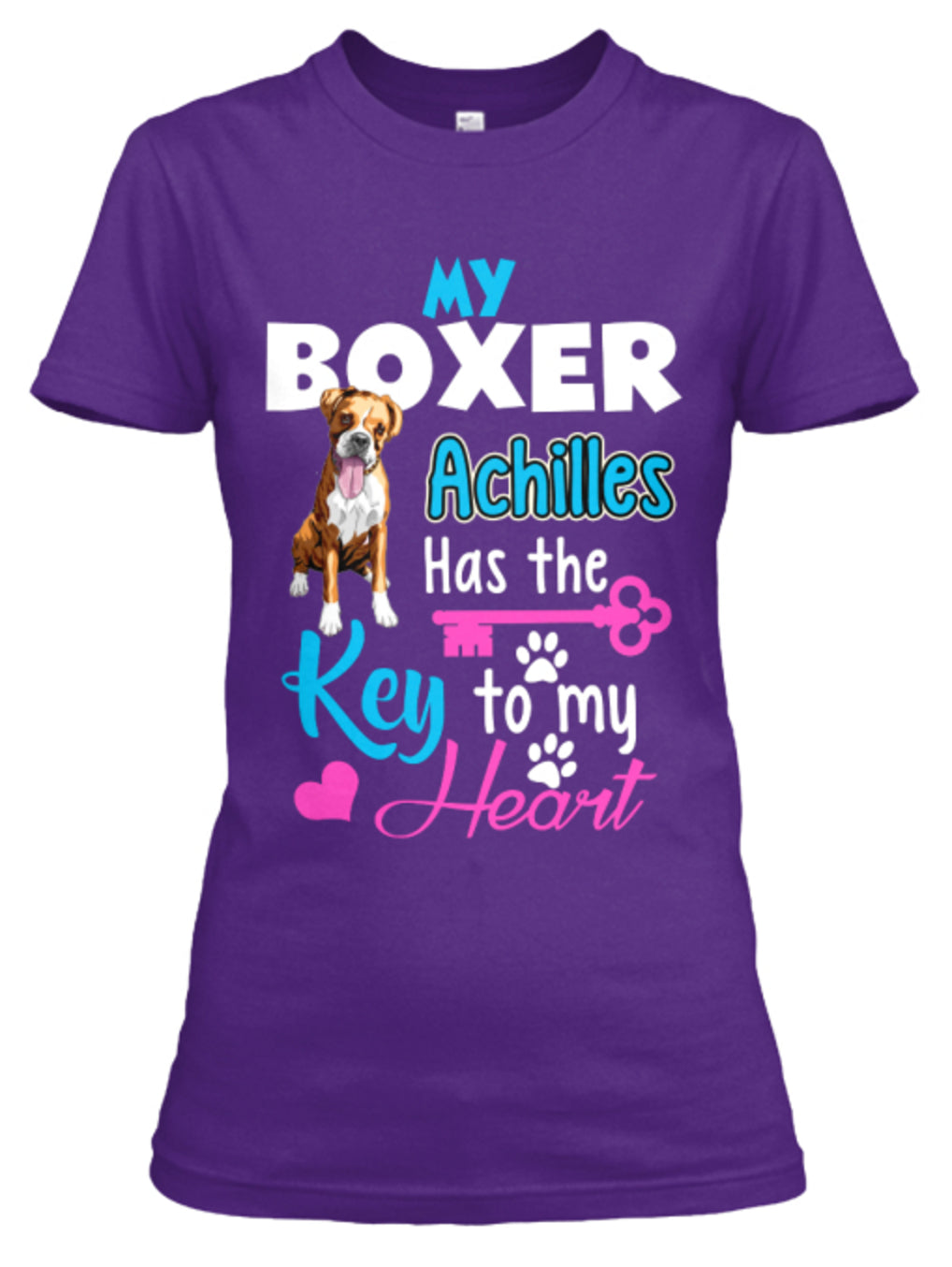 My (Custom Dog Name And Breed) Has The Key To My Heart