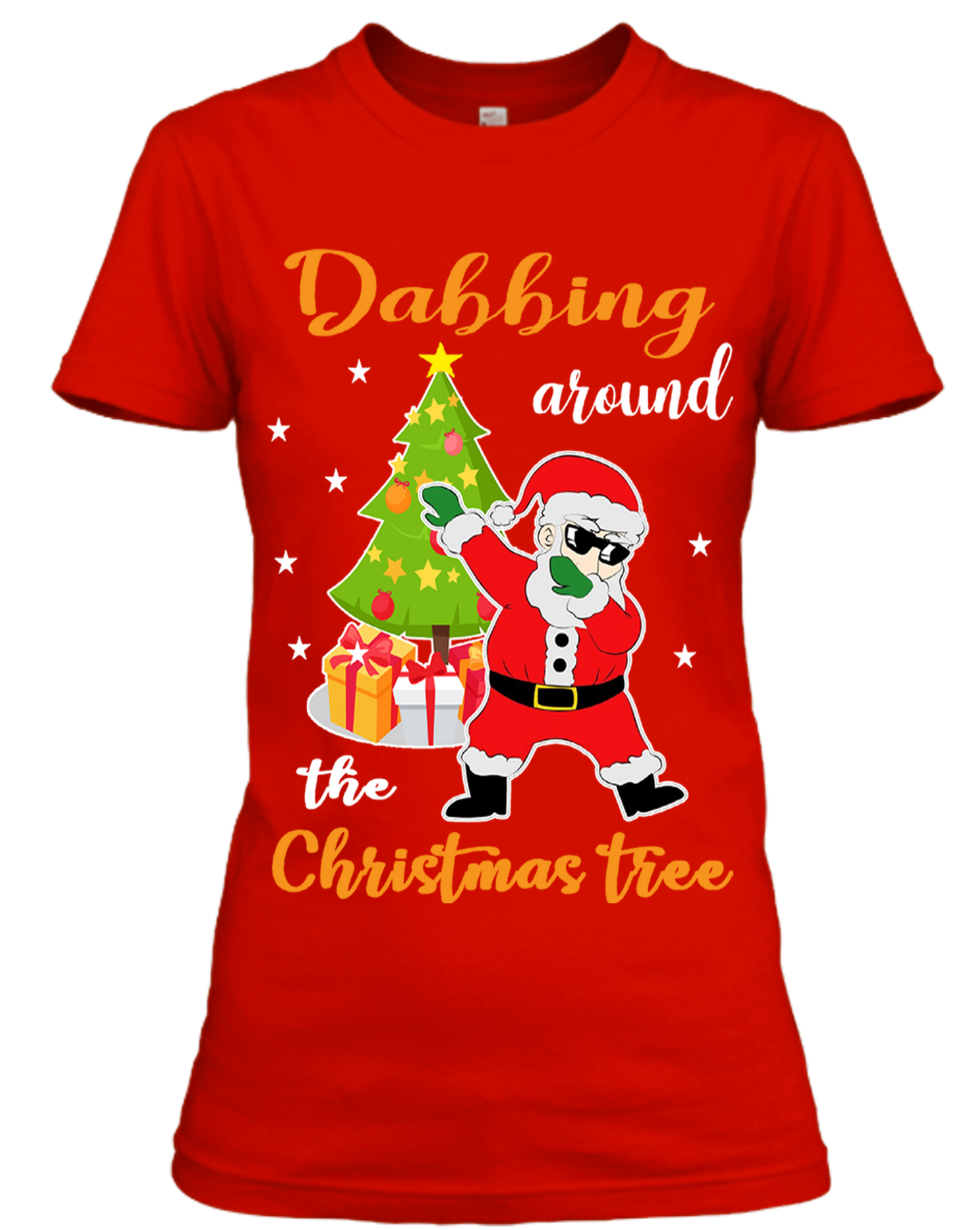 "DABBING AROUND THE CHRISTMAS TREE" (UNISEX T-SHIRT)