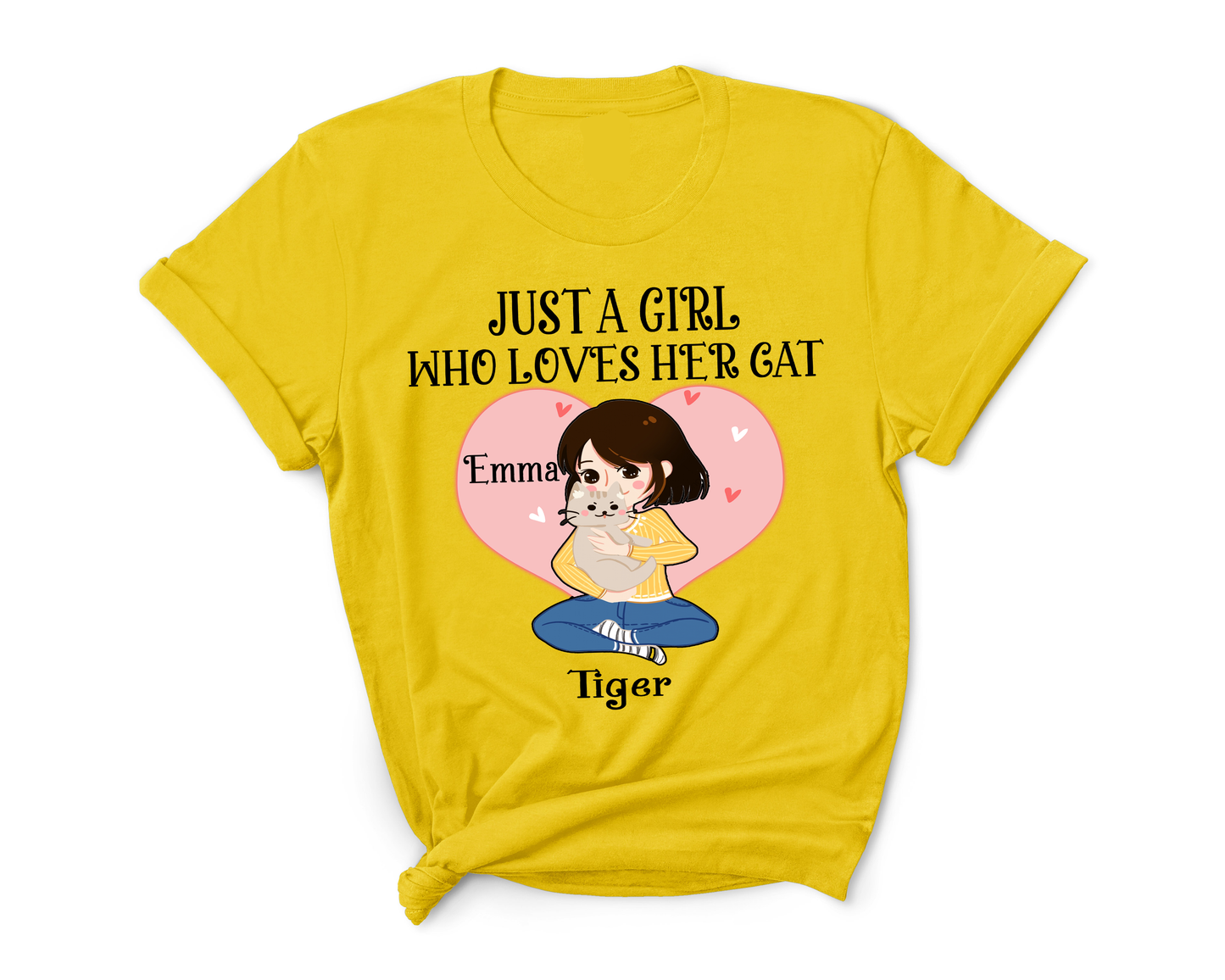 "JUST GIRL WHO LOVE HER CAT"