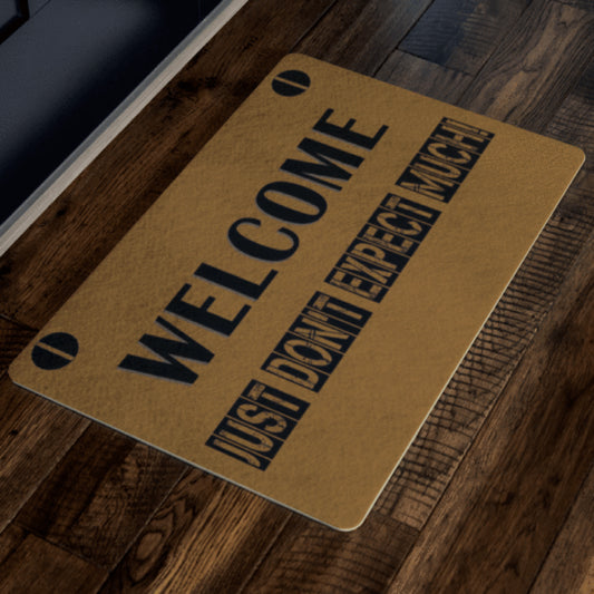 Welcome Just Don't Expect Much!" Festival Special Doormats Exclusive ( Best price Deal)