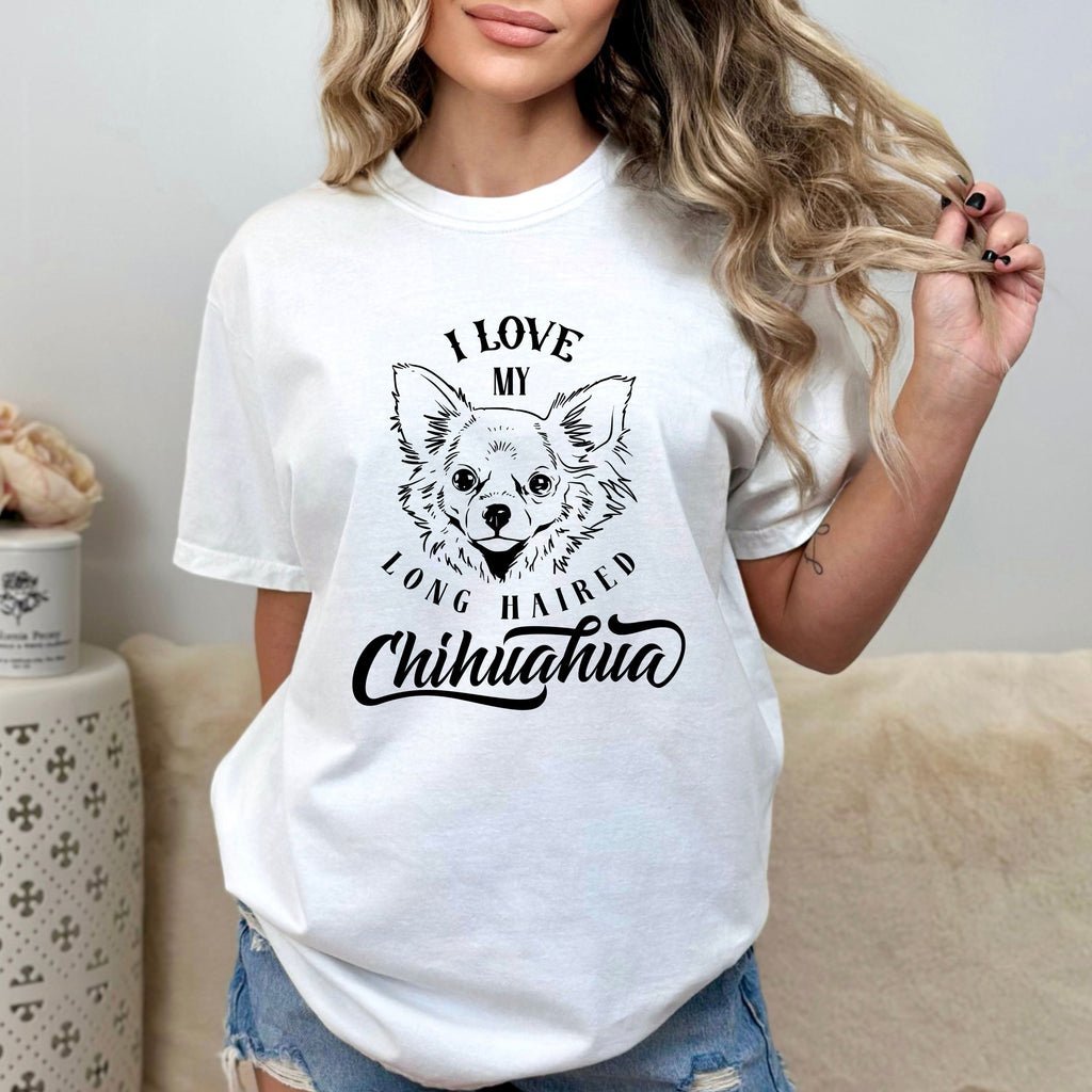 I Love My Long Haired Chihuahua - Unisex Tee