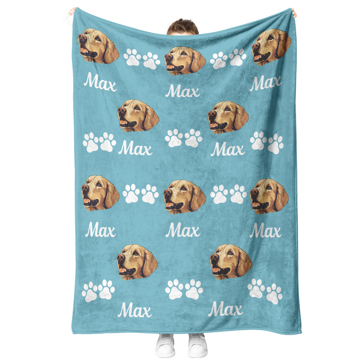 Personalized Dog Blanket with Name & Photo
