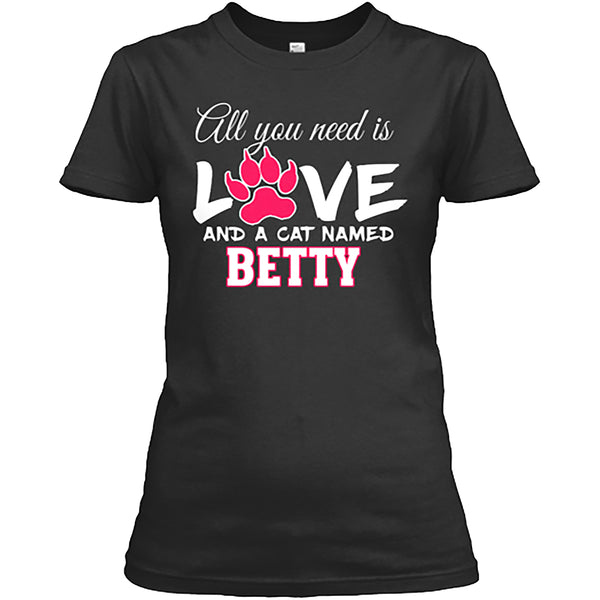 All You Need Is Love. Custom Shirt with Cats Names on Shirt (70% OFF Today) Most Moms Buy 2-4 Shirts