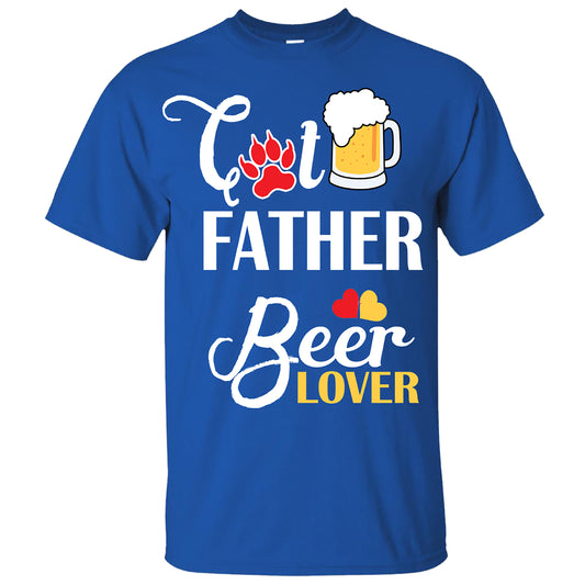 "CAT FATHER BEER LOVER" Shirt. 50% Off Today Only. . Flat Shipping.