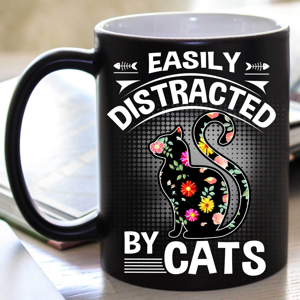 Distracted by Cats (Special Mugs 50% off today) Flash sale for Cat Lovers