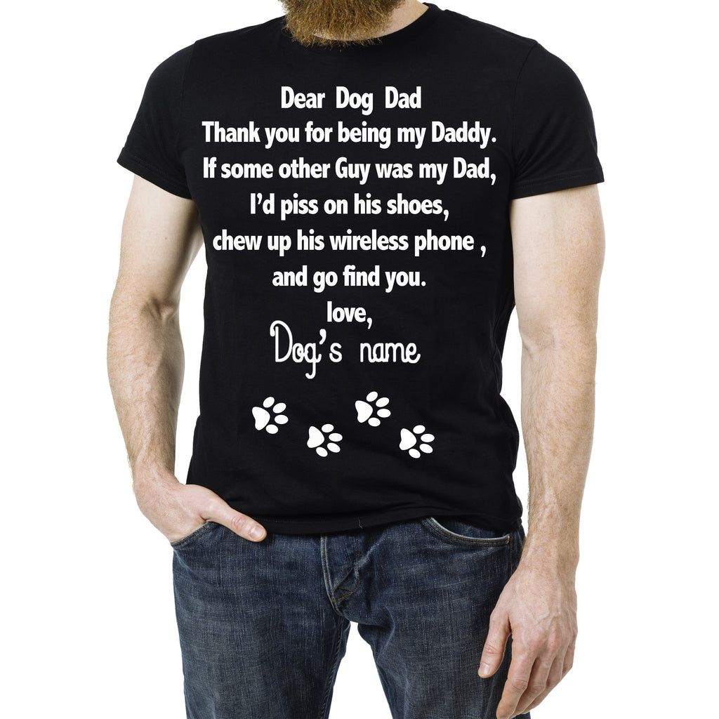 For Dog Daddy, Custom Shirt with Dog Name New Design(70% OFF Today ). For Dog Dad.