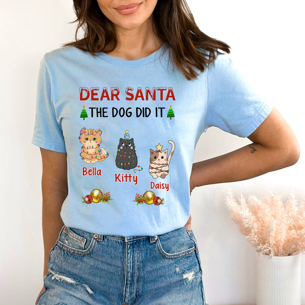 Dear Santa The Dog Did It - Bella Canvas