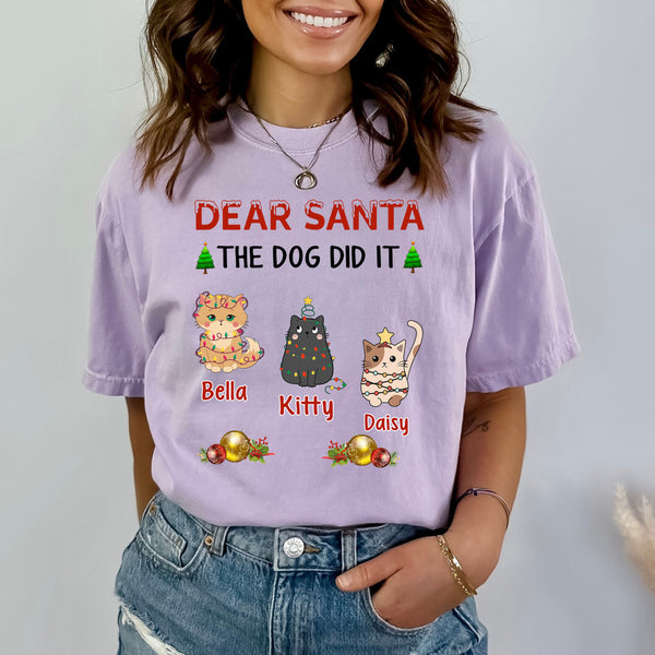 Dear Santa The Dog Did It - Bella Canvas