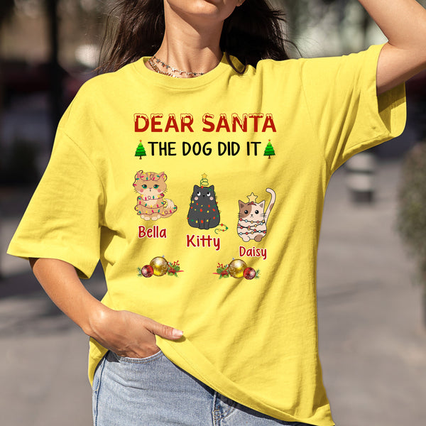 Dear Santa The Dog Did It - Bella Canvas