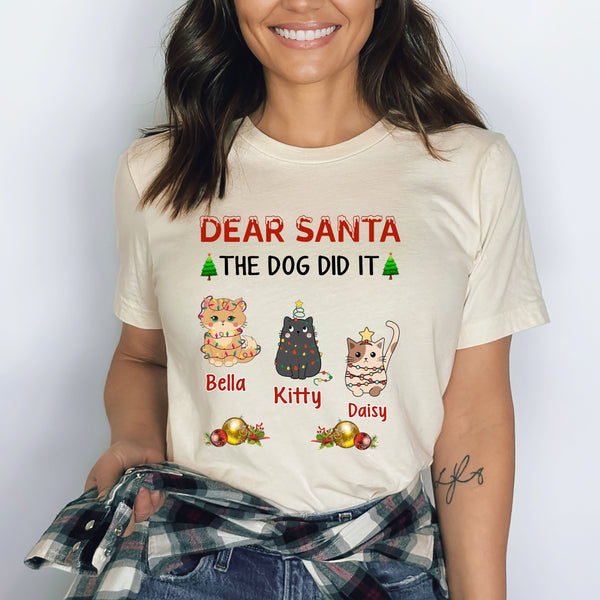 Dear Santa The Dog Did It - Bella Canvas