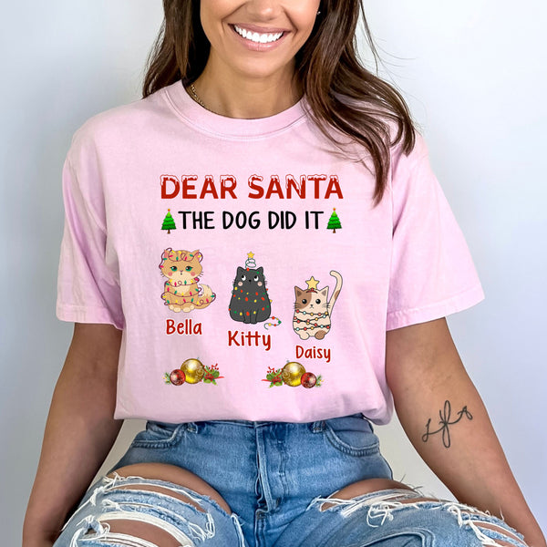 Dear Santa The Dog Did It - Bella Canvas