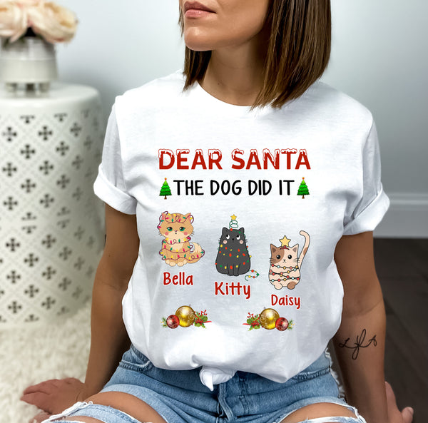 Dear Santa The Dog Did It - Bella Canvas