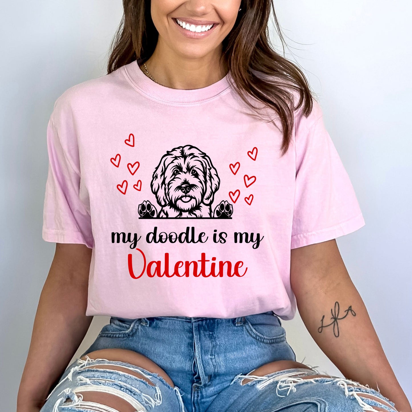 My Doddle Is My Valentine - Customized your dog breed