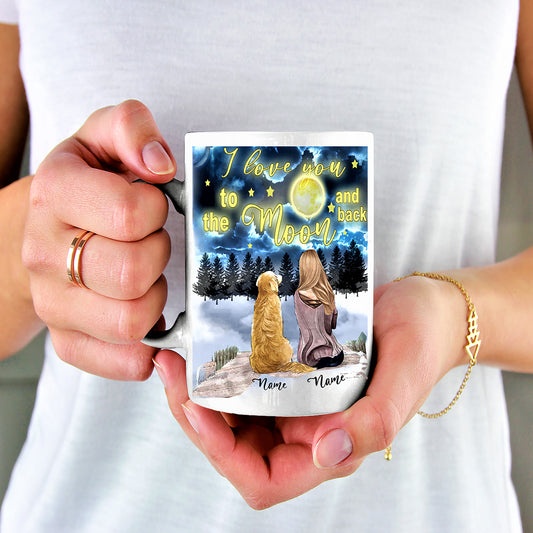 "LOVE YOU TO THE MOON" MUG