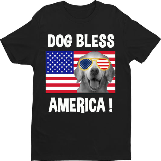 "DOG BLESS AMERICA !" Shirt. 50% Off Today Only Special For Dog Lovers.