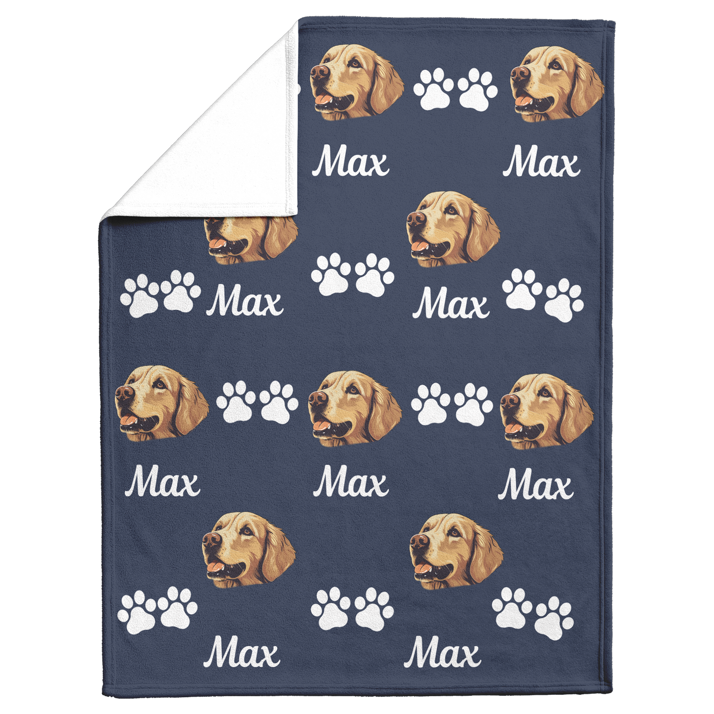Personalized Dog Blanket with Name & Photo