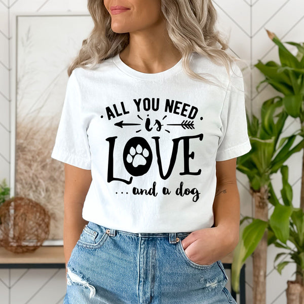 Love And A Dog- Unisex Tee