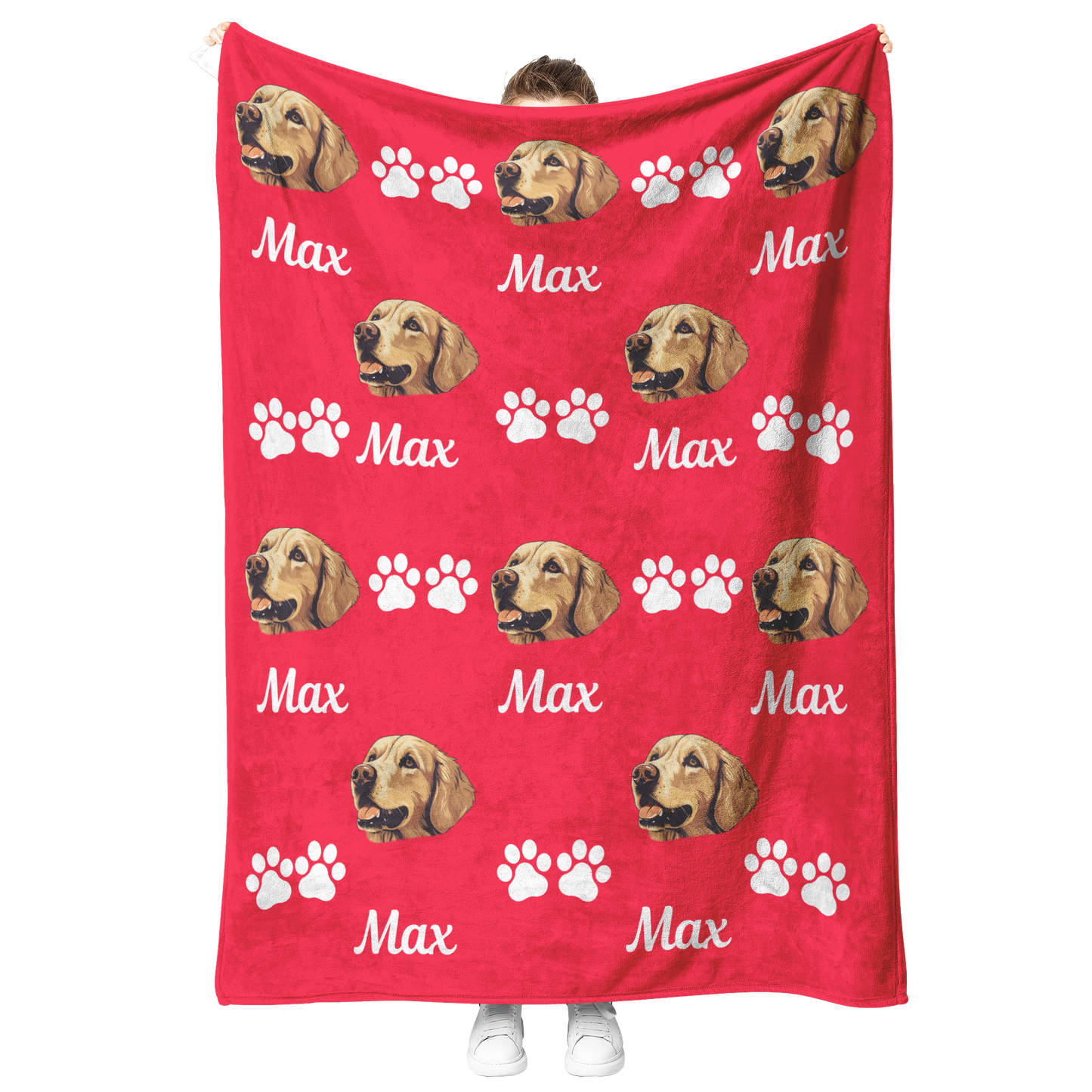 Personalized Dog Blanket with Name & Photo